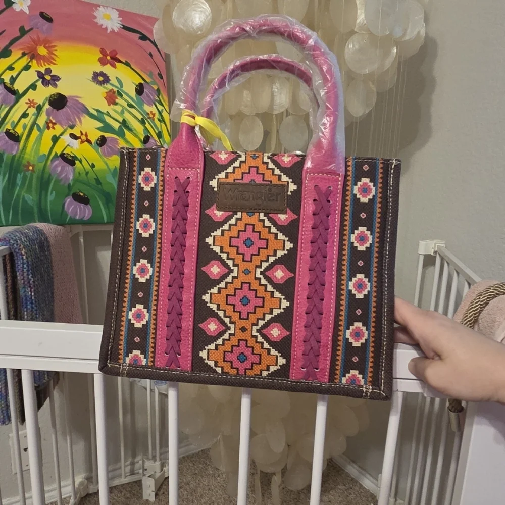 Wrangler Pink and Brown Purse - Picture 2 of 4